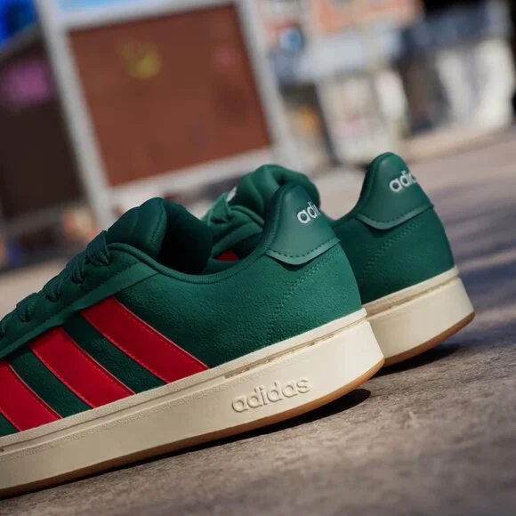 adidas Grand Court Alpha 00s Lifestyle Sportwear Retro Suede Foam Trainer JI1713 - Picture 6 of 11